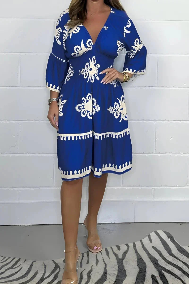 Lidia – Rochie Midi cu Broderie