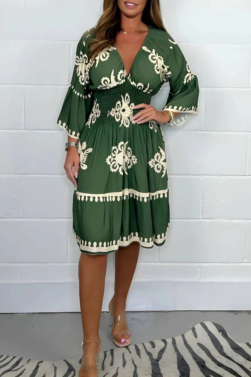 Lidia – Rochie Midi cu Broderie