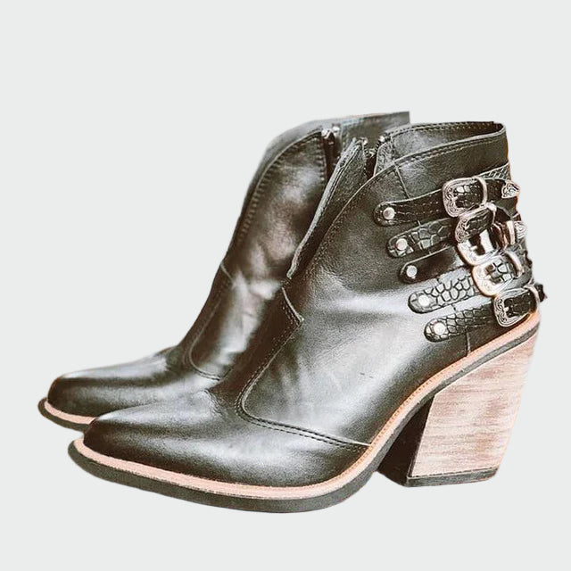 Marika – Botine de damă, cu fermoar