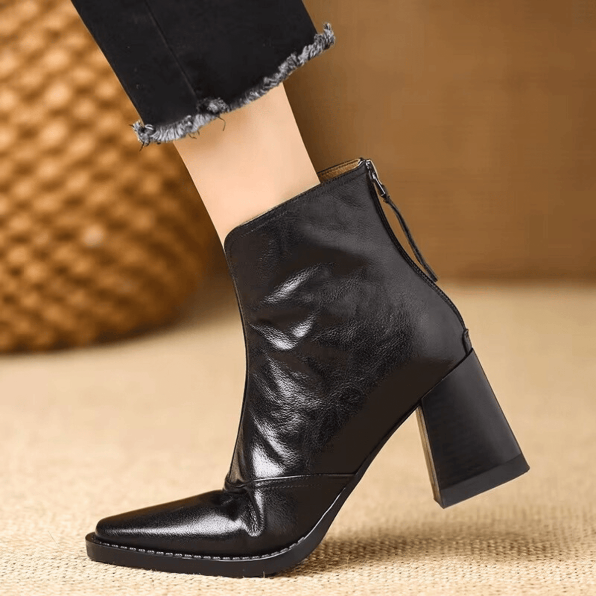 Claudia | Botine de Lux cu Toc Mediu