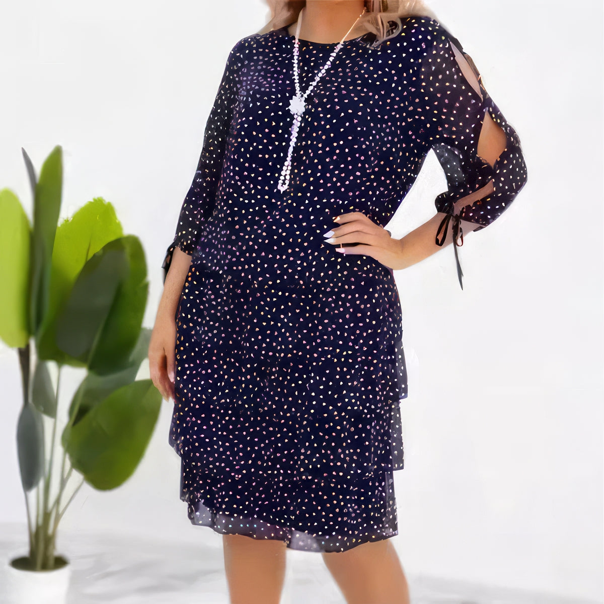 Crina – Rochie cu Imprimeu Romantic